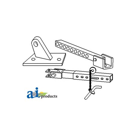 A & I Products Stabilizer Assembly w/ Bracket (LH) 21.5" x12.5" x5" A-49A937